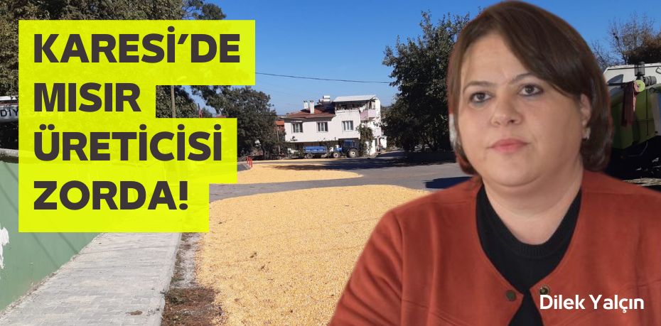 KARESİ’DE MISIR ÜRETİCİSİ ZORDA!