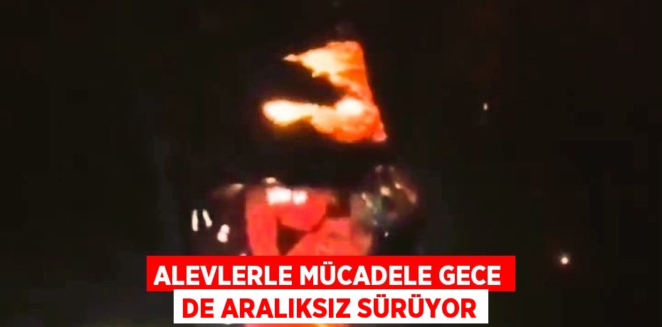 ALEVLERLE MÜCADELE GECE DE ARALIKSIZ SÜRÜYOR