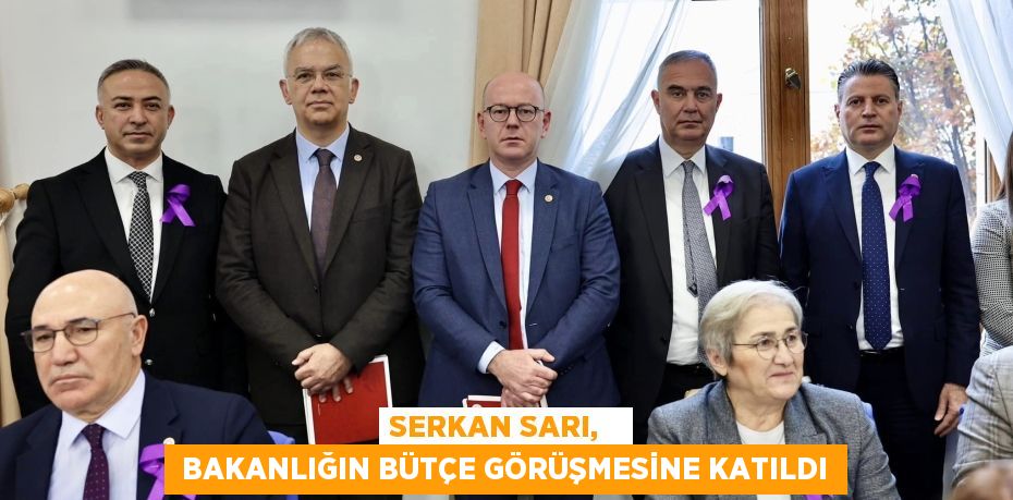 SERKAN SARI,    BAKANLIĞIN BÜTÇE GÖRÜŞMESİNE KATILDI