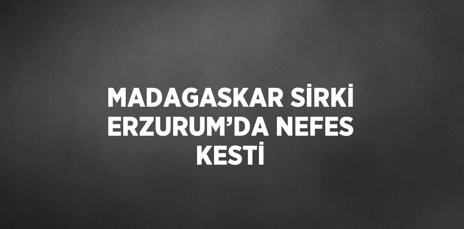 MADAGASKAR SİRKİ ERZURUM’DA NEFES KESTİ