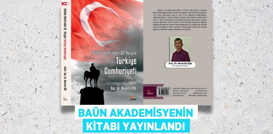 BAÜN AKADEMİSYENİN KİTABI YAYINLANDI