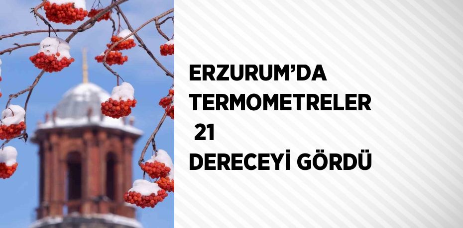 ERZURUM’DA TERMOMETRELER  21 DERECEYİ GÖRDÜ