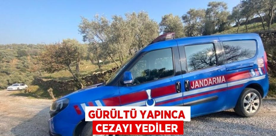 GÜRÜLTÜ YAPINCA CEZAYI YEDİLER