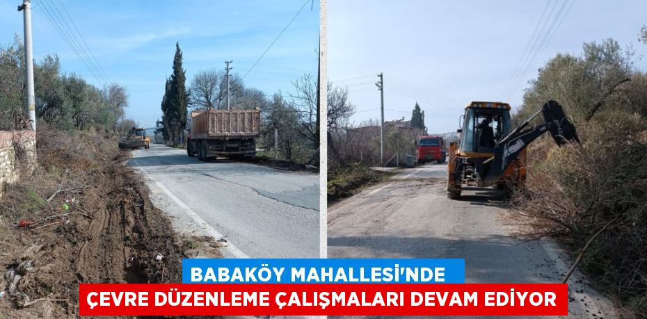 BABAKÖY MAHALLESİ’NDE   ÇEVRE DÜZENLEME ÇALIŞMALARI DEVAM EDİYOR