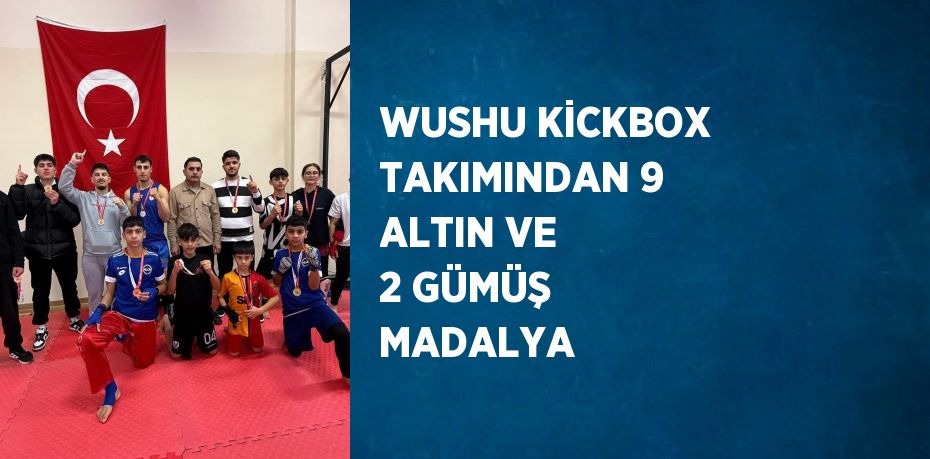 WUSHU KİCKBOX TAKIMINDAN 9 ALTIN VE 2 GÜMÜŞ MADALYA