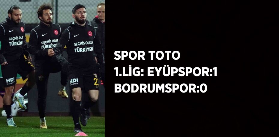 SPOR TOTO 1.LİG: EYÜPSPOR:1 BODRUMSPOR:0