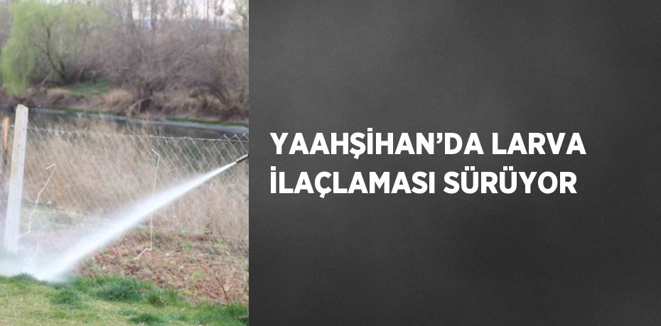 YAAHŞİHAN’DA LARVA İLAÇLAMASI SÜRÜYOR