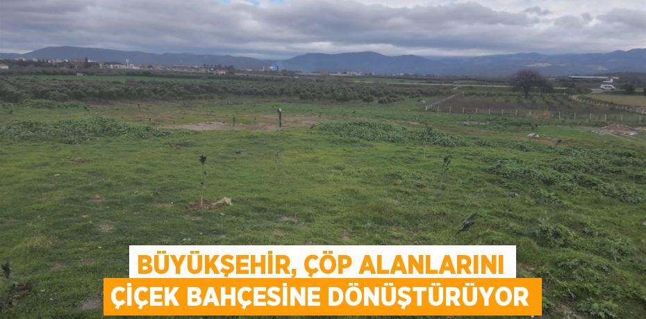Büyükşehir, çöp alanlarını çiçek bahçesine dönüştürüyor