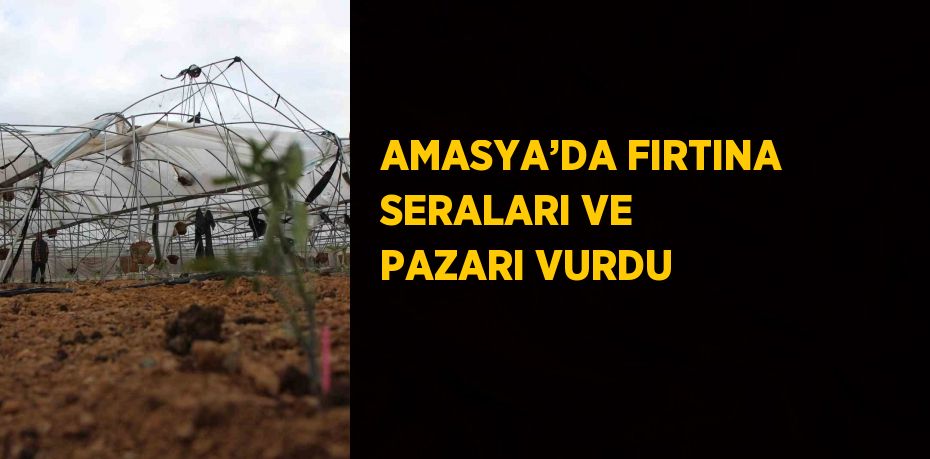 AMASYA’DA FIRTINA SERALARI VE PAZARI VURDU