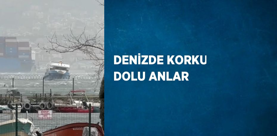 DENİZDE KORKU DOLU ANLAR