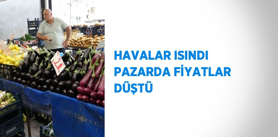 HAVALAR ISINDI PAZARDA FİYATLAR DÜŞTÜ