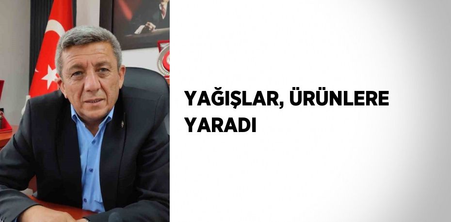 YAĞIŞLAR, ÜRÜNLERE YARADI