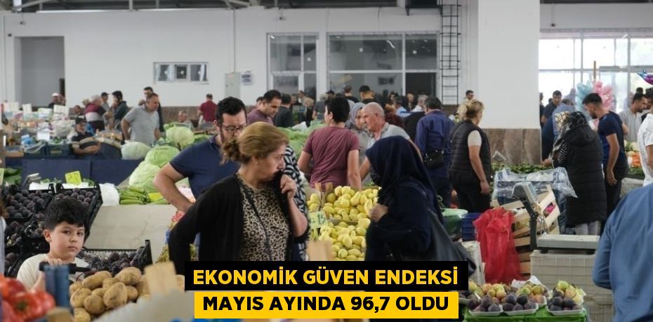 EKONOMİK GÜVEN ENDEKSİ MAYIS AYINDA 96,7 OLDU