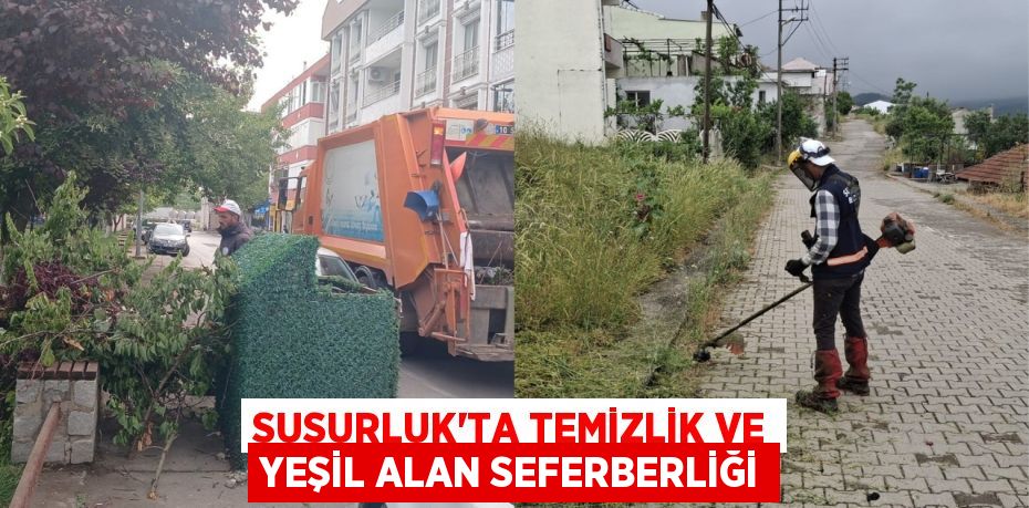SUSURLUK’TA TEMİZLİK VE YEŞİL ALAN SEFERBERLİĞİ