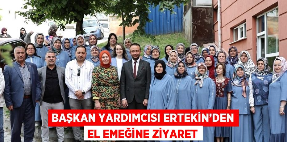 BAŞKAN YARDIMCISI ERTEKİN’DEN EL EMEĞİNE ZİYARET