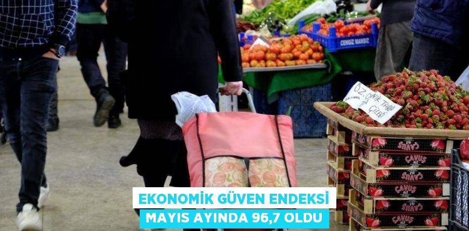 EKONOMİK GÜVEN ENDEKSİ MAYIS AYINDA 96,7 OLDU