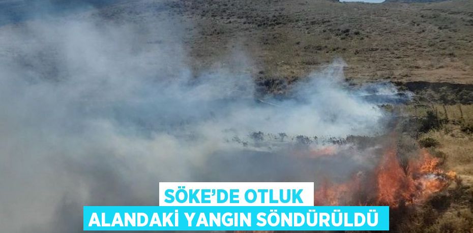 SÖKE’DE OTLUK ALANDAKİ YANGIN SÖNDÜRÜLDÜ