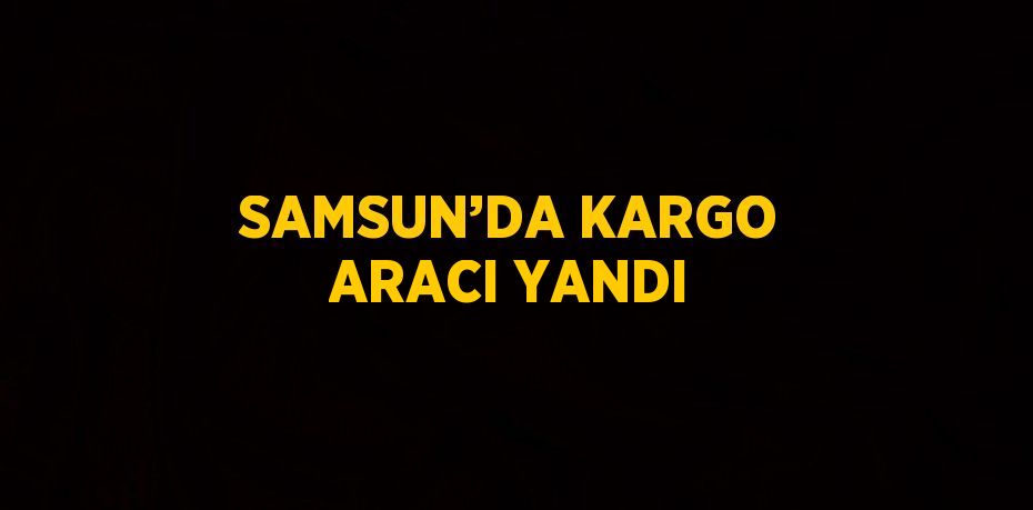 SAMSUN’DA KARGO ARACI YANDI