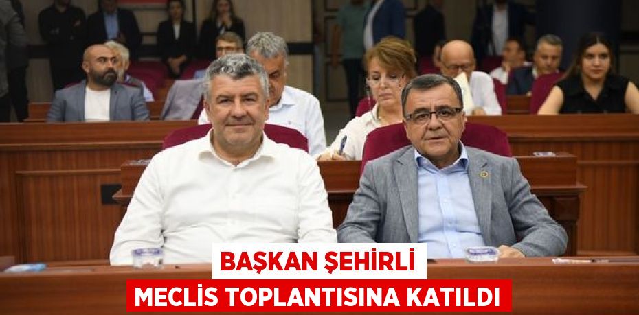 BAŞKAN ŞEHİRLİ MECLİS TOPLANTISINA KATILDI