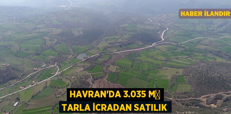 Havran'da 3.035 m² tarla icradan satılık