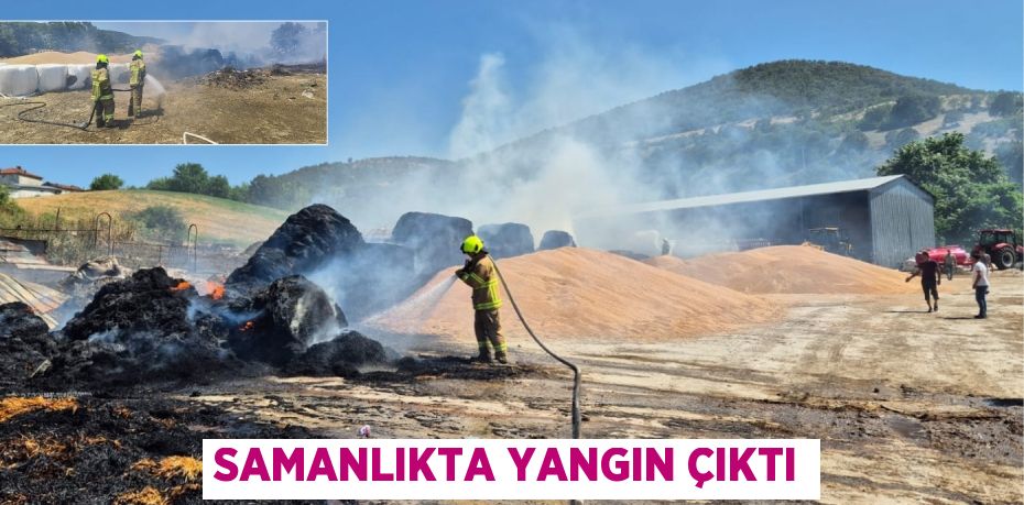 Samanlıkta yangın çıktı