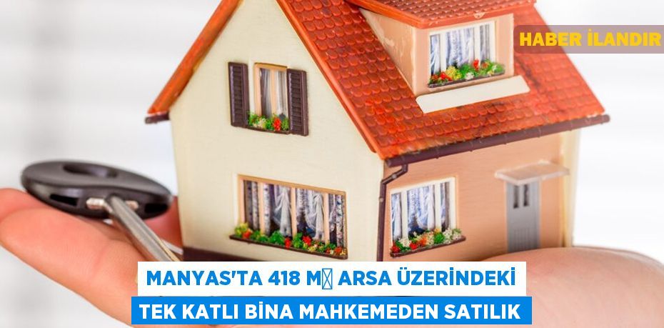 Manyas'ta 418 m² arsa üzerindeki tek katlı bina mahkemeden satılık