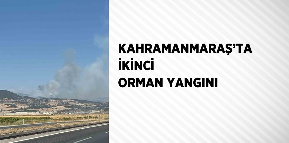 KAHRAMANMARAŞ’TA İKİNCİ ORMAN YANGINI