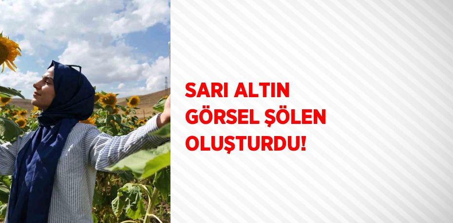 SARI ALTIN GÖRSEL ŞÖLEN OLUŞTURDU!