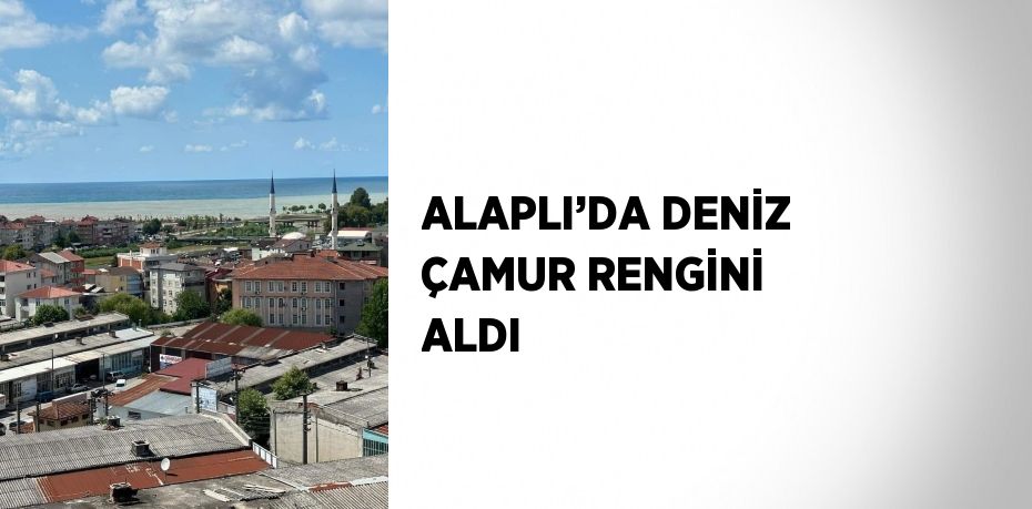 ALAPLI’DA DENİZ ÇAMUR RENGİNİ ALDI