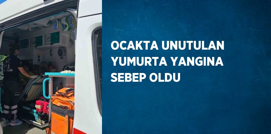 OCAKTA UNUTULAN YUMURTA YANGINA SEBEP OLDU