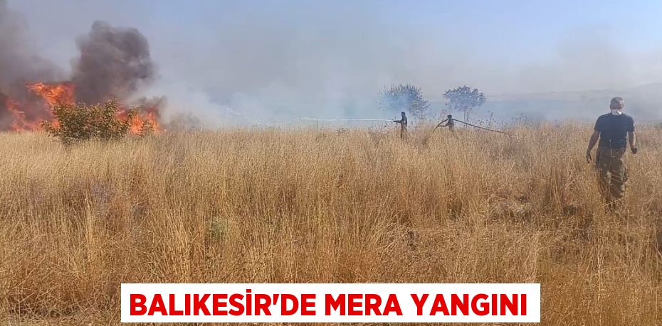 BALIKESİR’DE MERA YANGINI