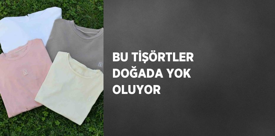 BU TİŞÖRTLER DOĞADA YOK OLUYOR