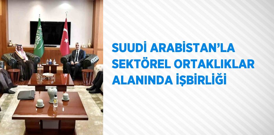 SUUDİ ARABİSTAN’LA SEKTÖREL ORTAKLIKLAR ALANINDA İŞBİRLİĞİ