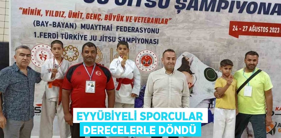 EYYÜBİYELİ SPORCULAR DERECELERLE DÖNDÜ