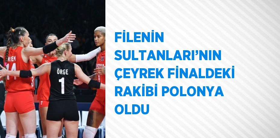 FİLENİN SULTANLARI’NIN ÇEYREK FİNALDEKİ RAKİBİ POLONYA OLDU