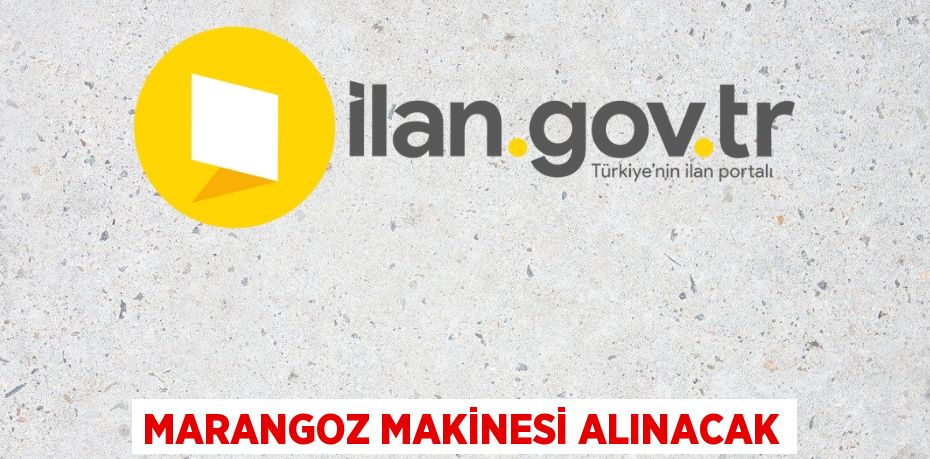 MARANGOZ MAKİNESİ ALINACAK