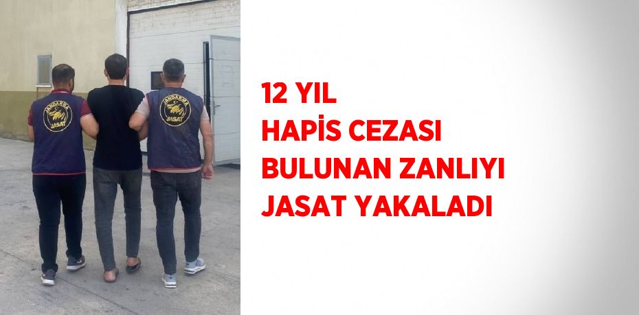 12 YIL HAPİS CEZASI BULUNAN ZANLIYI JASAT YAKALADI