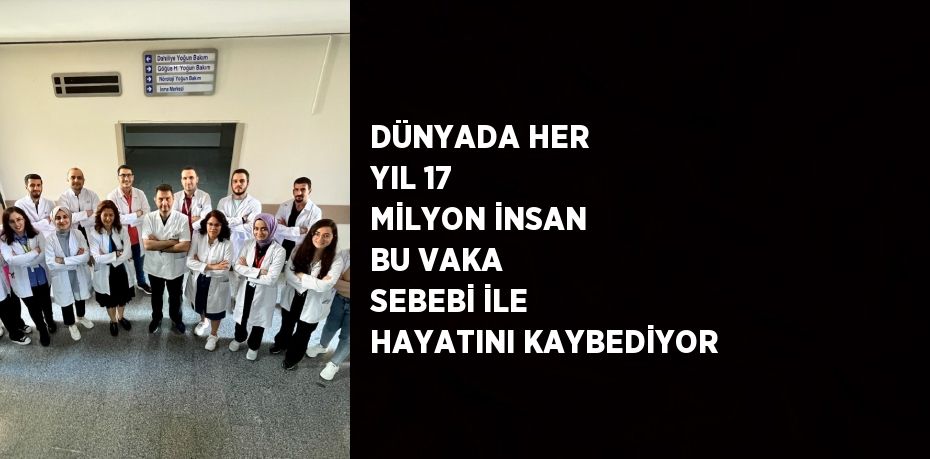 DÜNYADA HER YIL 17 MİLYON İNSAN BU VAKA SEBEBİ İLE HAYATINI KAYBEDİYOR