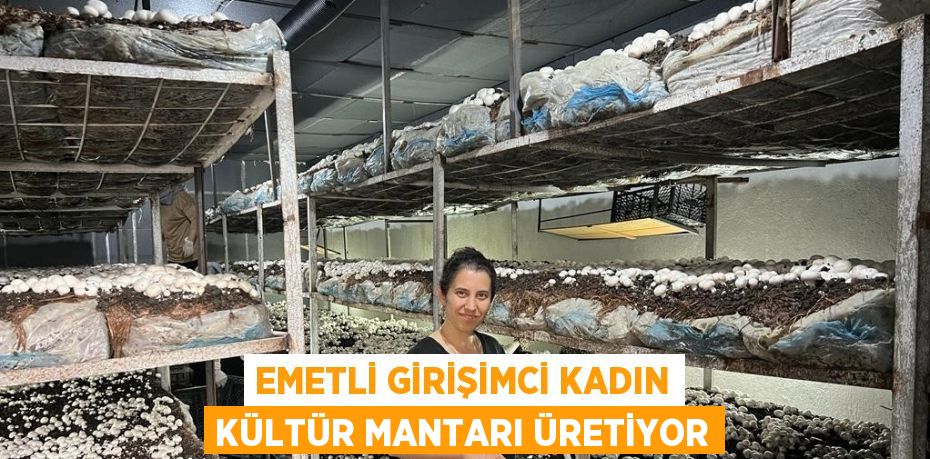 EMETLİ GİRİŞİMCİ KADIN KÜLTÜR MANTARI ÜRETİYOR