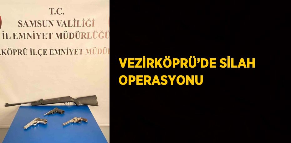 VEZİRKÖPRÜ’DE SİLAH OPERASYONU