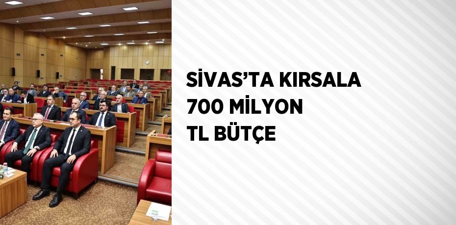 SİVAS’TA KIRSALA 700 MİLYON TL BÜTÇE