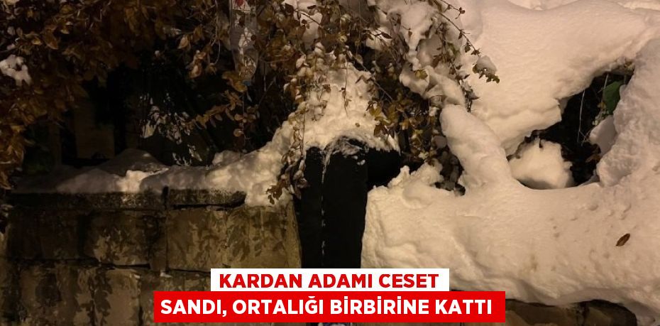 KARDAN ADAMI CESET SANDI, ORTALIĞI BİRBİRİNE KATTI