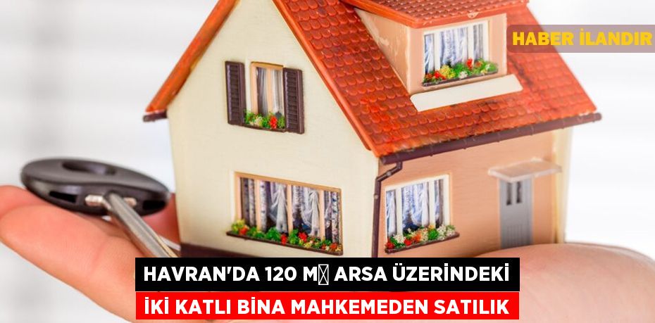 Havran'da 120 m² arsa üzerindeki iki katlı bina mahkemeden satılık