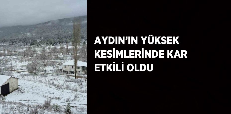 AYDIN’IN YÜKSEK KESİMLERİNDE KAR ETKİLİ OLDU