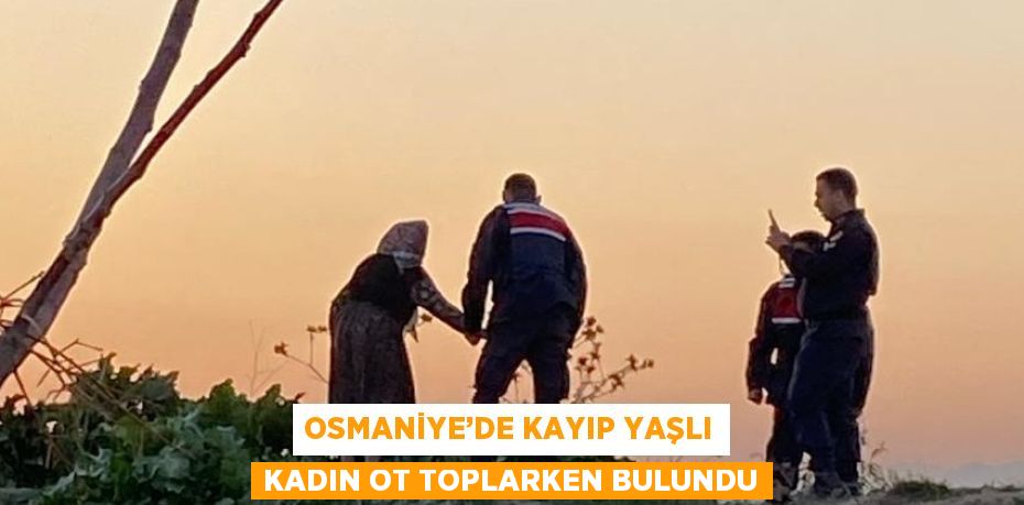 OSMANİYE’DE KAYIP YAŞLI KADIN OT TOPLARKEN BULUNDU