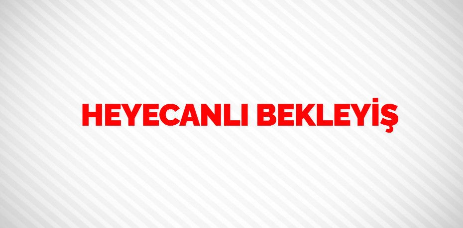 HEYECANLI BEKLEYİŞ