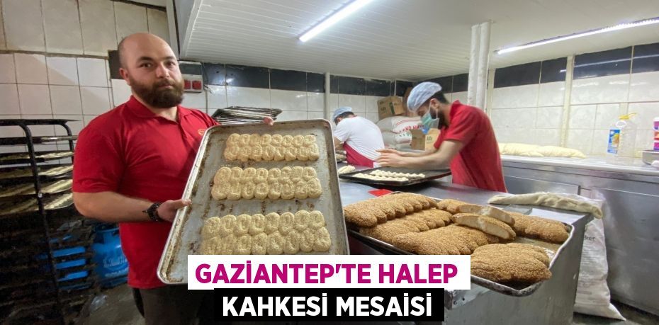 Gaziantep'te Halep kahkesi mesaisi