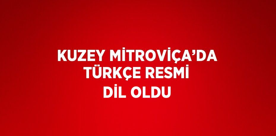 KUZEY MİTROVİÇA’DA TÜRKÇE RESMİ DİL OLDU