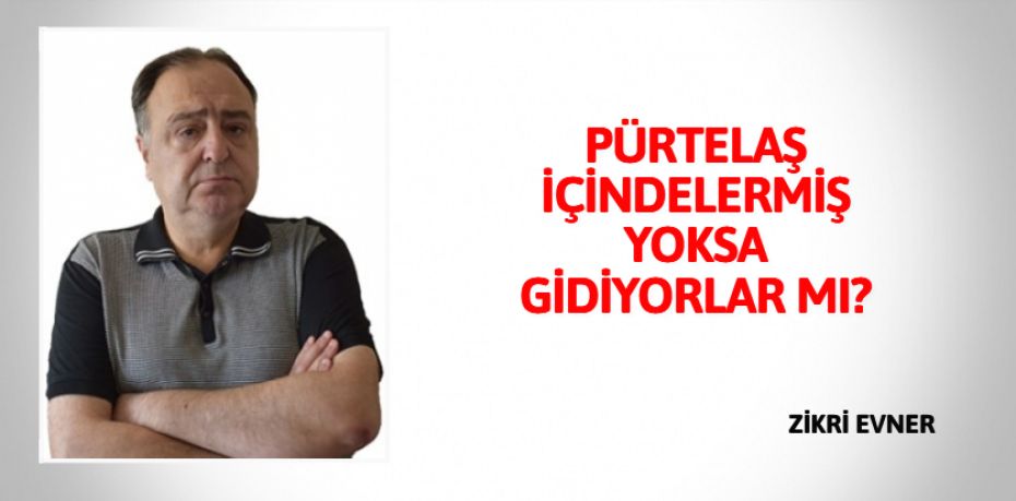 PÜRTELAŞ İÇİNDELERMİŞ  YOKSA GİDİYORLAR MI?