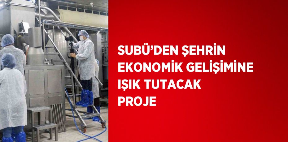 SUBÜ’DEN ŞEHRİN EKONOMİK GELİŞİMİNE IŞIK TUTACAK PROJE